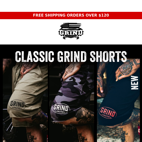 ⚡️Classic Grind Shorts Are Back⚡️ 3 Colors Available