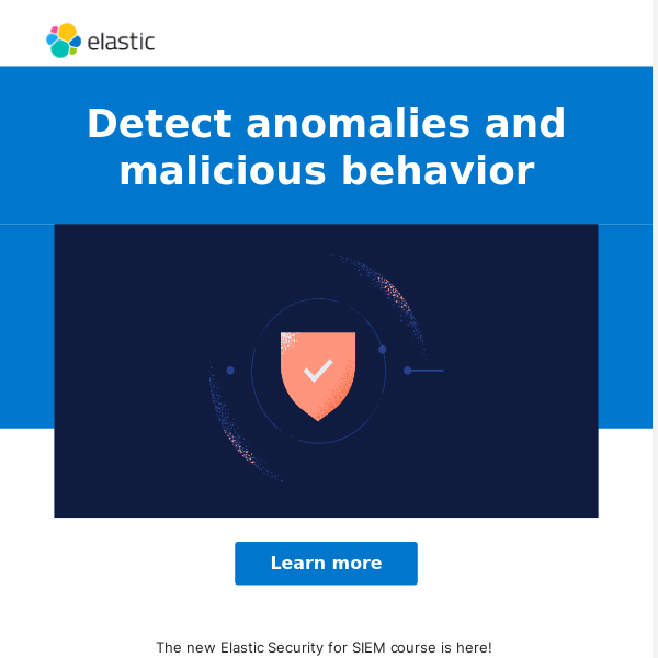 New Elastic Security for SIEM Training Course