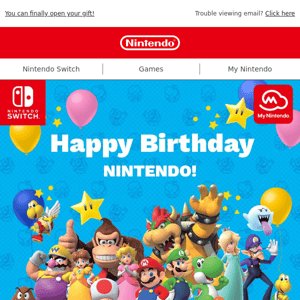 Today it’s all about you, Nintendo!