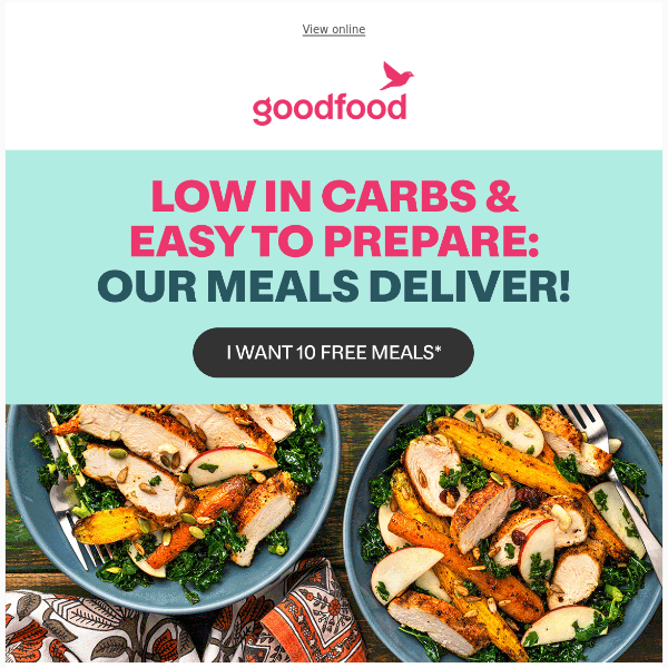 Get 10 FREE meals to stay on track with clean eating