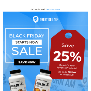 💪25% OFF FOR BLACK FRIDAY💪