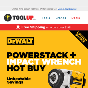 Four DeWalt Blowouts Priced to Move - Limited Supply