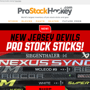 Sticks Arrived from The Devils — Hot Selections! 🔥🤘