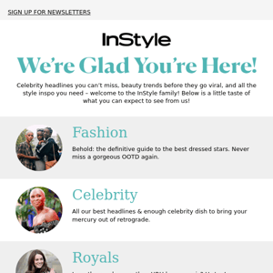 Welcome to InStyle!