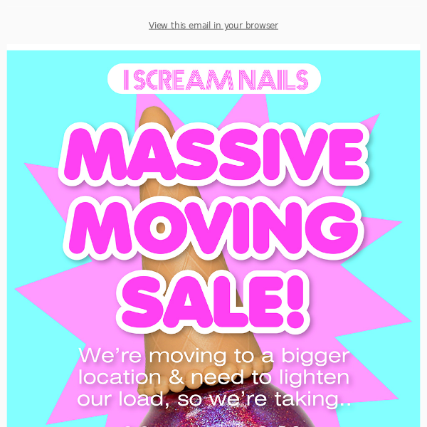 👉PSA! MASSIVE MOVING SALE STARTS NOW! up to 70% off everything!