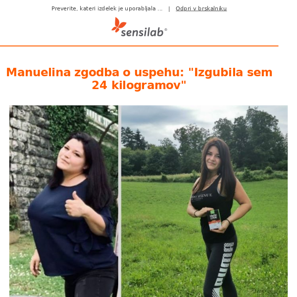 Manuelina zgodba: "Izgubila sem 24 kg"