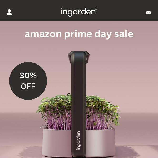 Save big on ingarden on Amazon Prime Day! ⏰