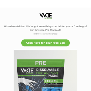 HeyVade Nutrition, check this out! - Vade Nutrition