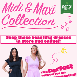 Midi & Maxi are STOCKED! 🔥 Get Yours as We Stroll Into Spring! 👗