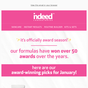 Our award-winning January picks✨