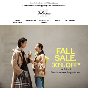 Fall Sale: our selection of coats