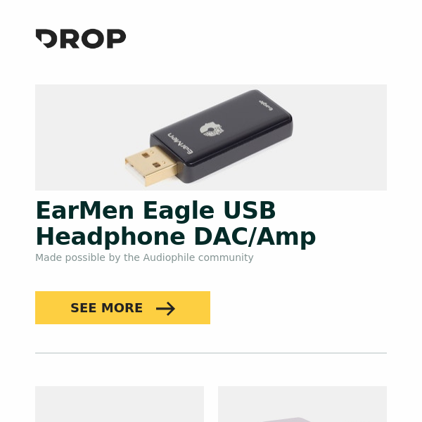 EarMen Eagle USB Headphone DAC/Amp, Keycadets Astronut Desk Mat, Megalodon Display Console Pad and more...