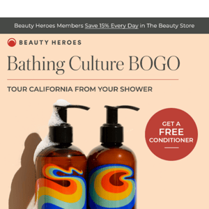 Get a Bathing Culture Conditioner FREE