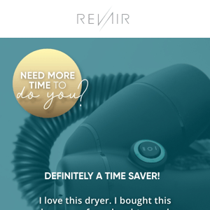 RevAir will save you time - and that's a promise!