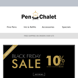 Black Friday Sale EXTENDED!