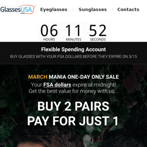 🥳MARCH MANIA SALE➡️ Final hours to use your FSA dollars!