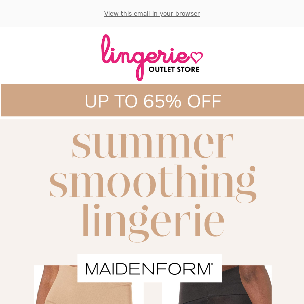 Summer Smoothing Lingerie: Maidenform & Ysabel Mora up to 65% off