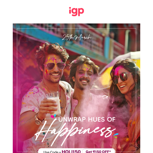 🌈🔫 IGP.com, splash joy with vibrant Holi gifts 🌈🔫