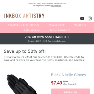 Inkbox Artistry: SALE ENDS SOON!