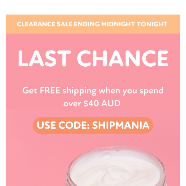 Last chance to get free shipping 🚚