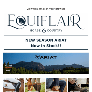New Season Ariat and Lemieux - Selling Out Fast! 😍