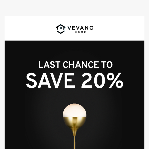 Last Chance to SAVE 20%