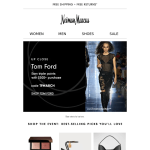 3x InCircle points on Tom Ford!