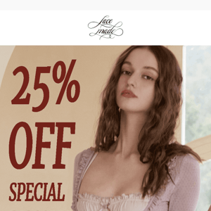 25% OFF the largest discount!!!