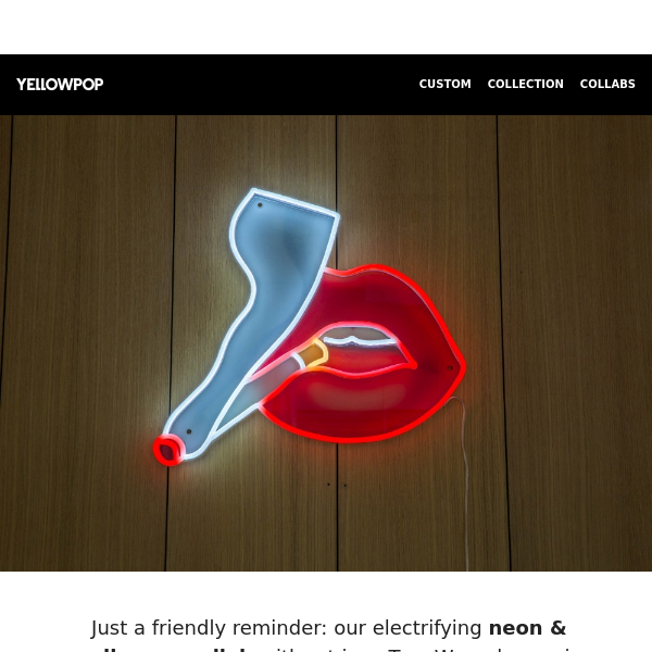 Your Neon Art Fix with Tom Wesselmann 🤩