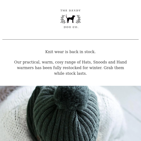 Full restock of our Knitwear Range