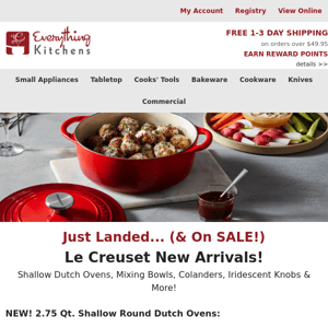 Up to 35% off NEW Le Creuset!