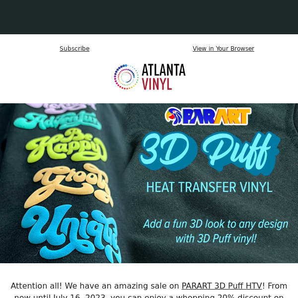 $50 Off Cutters and Heat Presses - Atlanta Vinyl