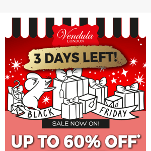 The Vendula Black Friday Sale is ending soon