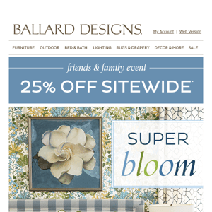 25% off the floral bedroom of your dreams