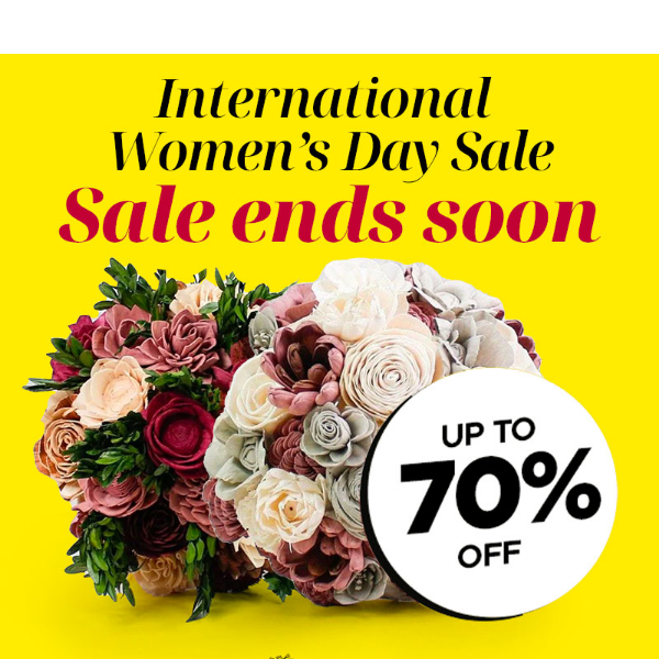 Celebrate International Women's Day with Sola Wood Flowers!