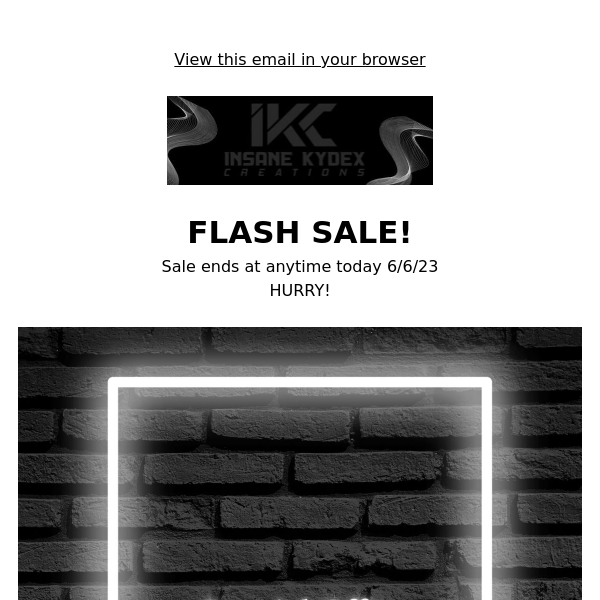 FLASH SALE!