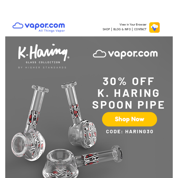30% Off K. Haring Spoon Pipe 🌟