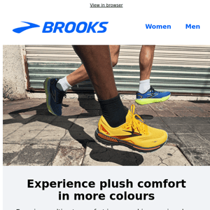 Comfort on your run: new cushion shoe colours!