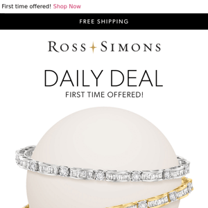 3 carat diamond bracelet — save $1,000 for today only!