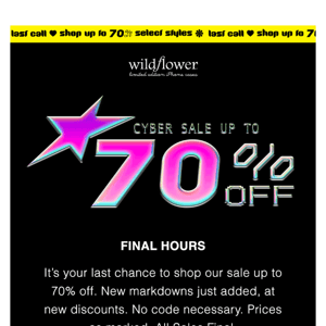 UP TO 70% OFF 😳💖🛍️