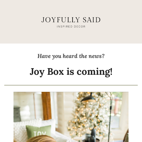 Tips to ensure your Joy Box success! 🌲