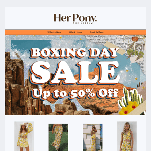 BOXING DAY SALE ENDS SOON