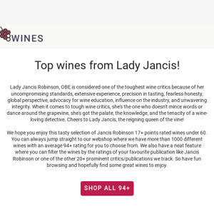 Jancis Robinson 17+ rated wines under 50 🍷