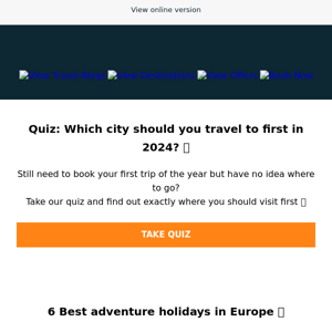 Find out which city you should travel to in 2024 👀
