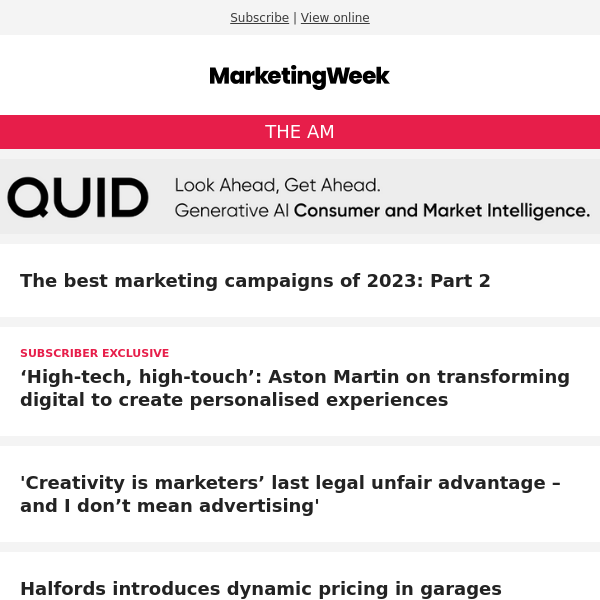 The best marketing campaigns of 2023: Part 2