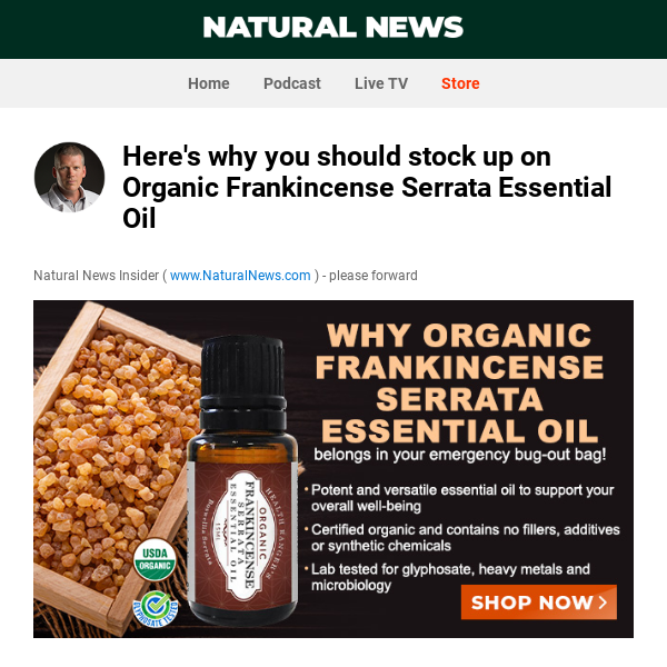 Here's why you should stock up on Organic Frankincense Serrata Essential Oil