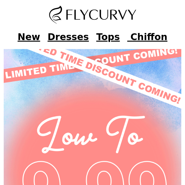 FlyCurvy, Don't miss out FLASH SALE-only 24 hours！！🤩