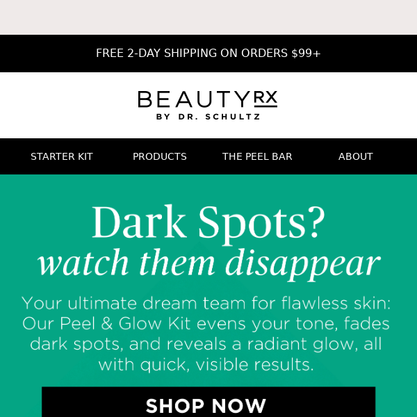 Fade Dark Spots with Beauty RX by Dr. Schultz: Free 2-Day Shipping on Orders $99+