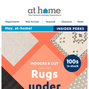 🤑 Under $100 Rugs for every space + 25% off Outdoor Area Rugs
