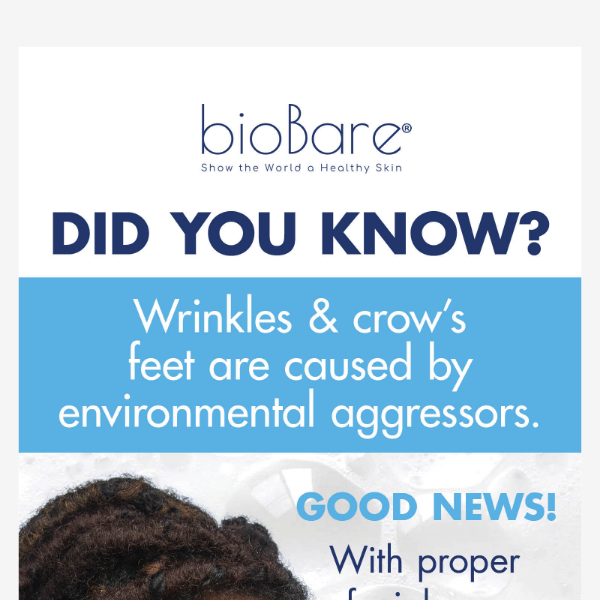 Wondering what causes wrinkles and crow's feet?